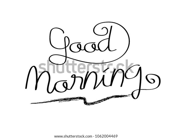 Good Morning Vector Illustration Stock Vector Royalty Free 1062004469 Shutterstock 