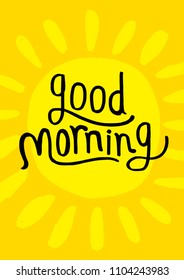Good morning vector illustrations