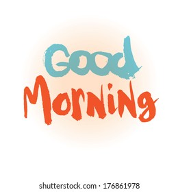 good morning. vector message