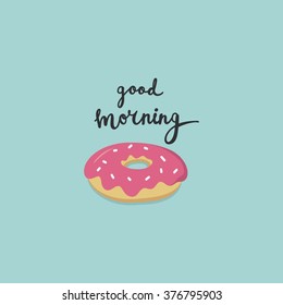 Good morning vector print