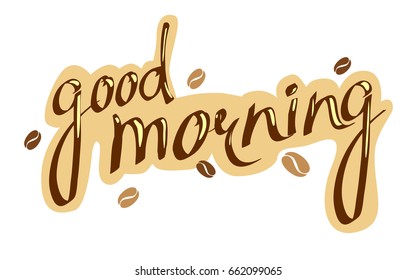 Good morning vector print