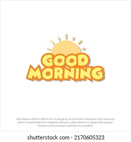 Buenos días, buen día vector y pegatina