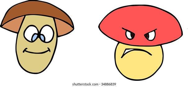 good mushroom evil mushroom