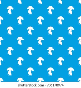 Good mushroom pattern repeat seamless in blue color for any design. Vector geometric illustration