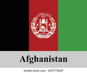 Die gute Nationalflagge Afghanistans ist hoch detailliert