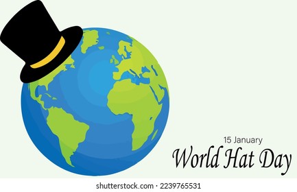 good national hat day vector graphic for national hat day celebration. flat design. flyer design.flat illustration.