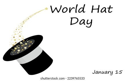 good national hat day vector graphic for national hat day celebration. flat design. flyer design.flat illustration.