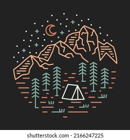 Good nature with beauty view graphic illustration vector art t-shirt design