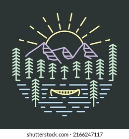 Good nature with good view graphic illustration vector art t-shirt design