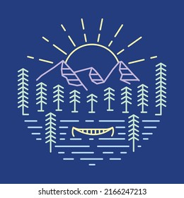 Good nature with good view graphic illustration vector art t-shirt design