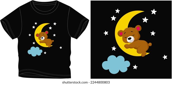 good neight t shirt graphic design vector illustration \