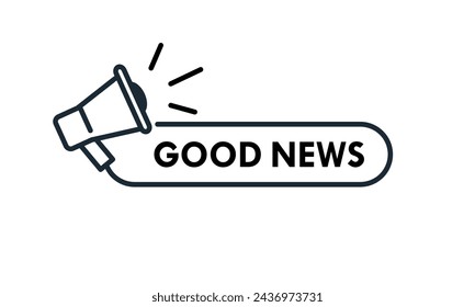 Good news design logo template illustration