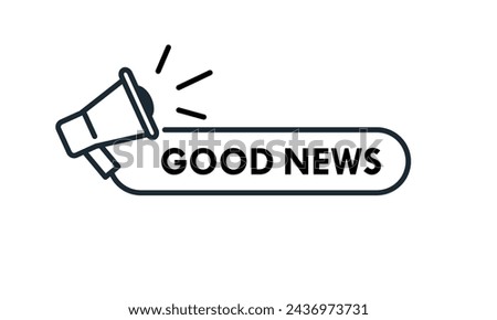 Good news design logo template illustration