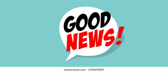 Good news on speech bubble