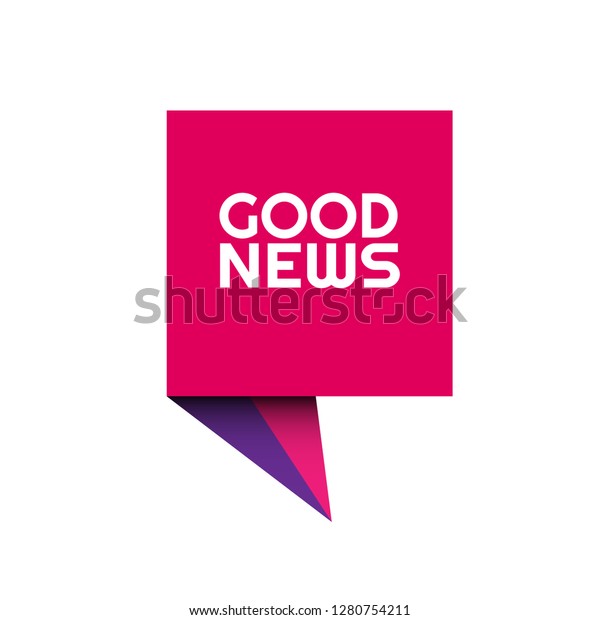 good news sign,\
emblem, label, badge,sticker. good news paper origami speech\
bubble. good news tag. bestseller banner. Designed for your web\
site design, logo, app, UI - Vektor\
