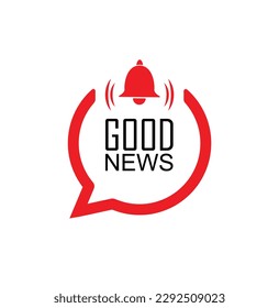good news sign on white background