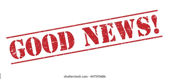good news! vector stamp on white background