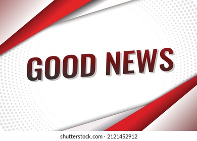 good news word concept vector illustration with red lines style for social media landing page template, ui, web, mobile app, poster, banner, flyer, background, gift card, coupon, label, wallpaper