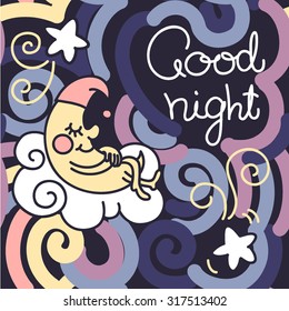 good night baby background