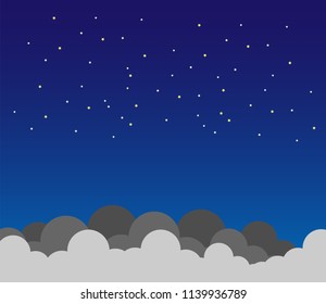 Good night background.Vector illustration