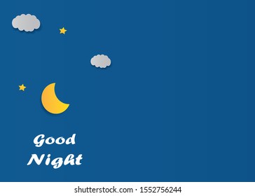 Good night. Conceptual idea. Vector Illustration