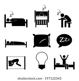 Good night design over background, vector illustration