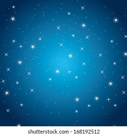good night design over sky background vector illustration 