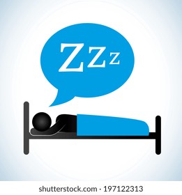 Good night design over white background, vector illustration