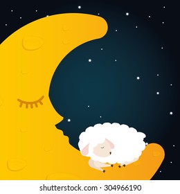 Good Night digital design, vector illustration 10 eps graphic