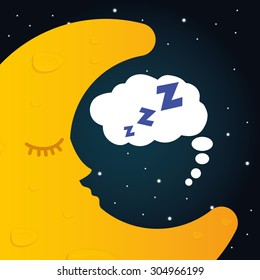 Good Night digital design, vector illustration 10 eps graphic