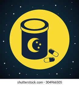 Good Night digital design, vector illustration 10 eps graphic