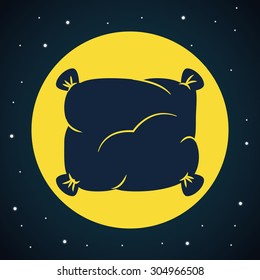Good Night digital design, vector illustration 10 eps graphic