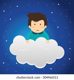 Good Night digital design, vector illustration 10 eps graphic