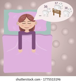 ''Good night'' illustration, made with vector