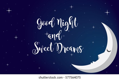 good night illustration vector design