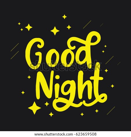 Good Night Logo Vector Template เวกเตอร์สต็อก (ปลอดค่าลิขสิทธิ์