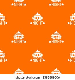 Good night pattern vector orange for any web design best