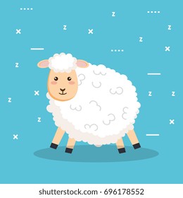 good night sleep cartoon sheep 