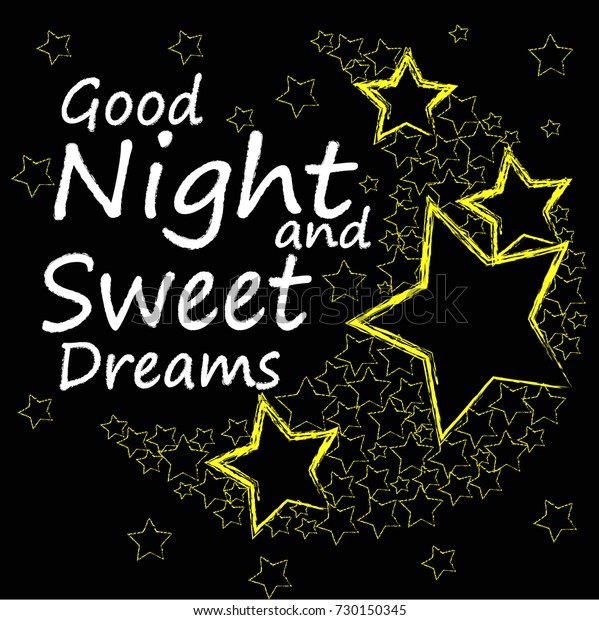Good Night Sweet Dreams Moon Made Stock Vector (Royalty Free) 730150345