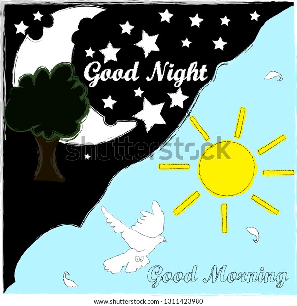 Good Night Sweet Dreamsgood Nioght Good Stock Vector (Royalty Free ...