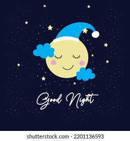 Good Night Vector Illustration Good Night Stock Vector (Royalty Free ...