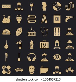 Good occupation icons set. Simple style of 36 good occupation vector icons for web for any design