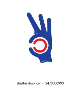 Good OK Job logo design template
