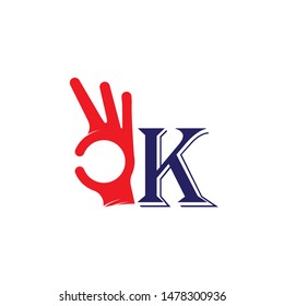 Good OK Job logo design template
