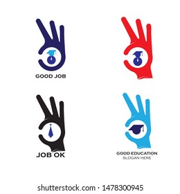 Good OK Job logo design template

