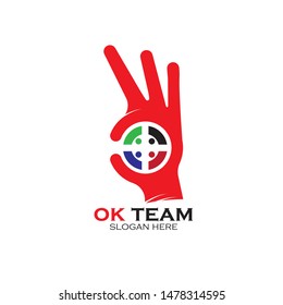 Good Ok Team Logo Design Template Stock Vector (Royalty Free ...