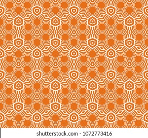 Good pattern with geometric color ornament, design for print fabric, bandana. vector illustration. red tone