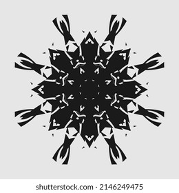 buen vector de patrón para la decoración, vector,mandala,único,atractivo,simétrico patrón,bonito