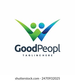 good people group logo, good people logo, people logo