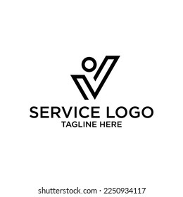 logotipo de buena gente CHECK concepto CREATIVE